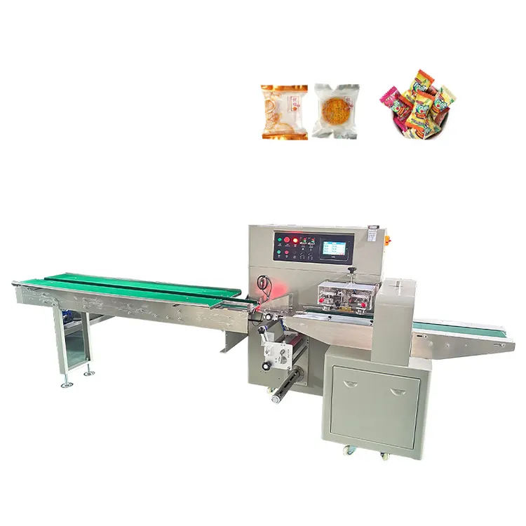 High Quality Multi-Functional Automatic Bread Food Cake Plastic Bag Pillow Packaging Machine
