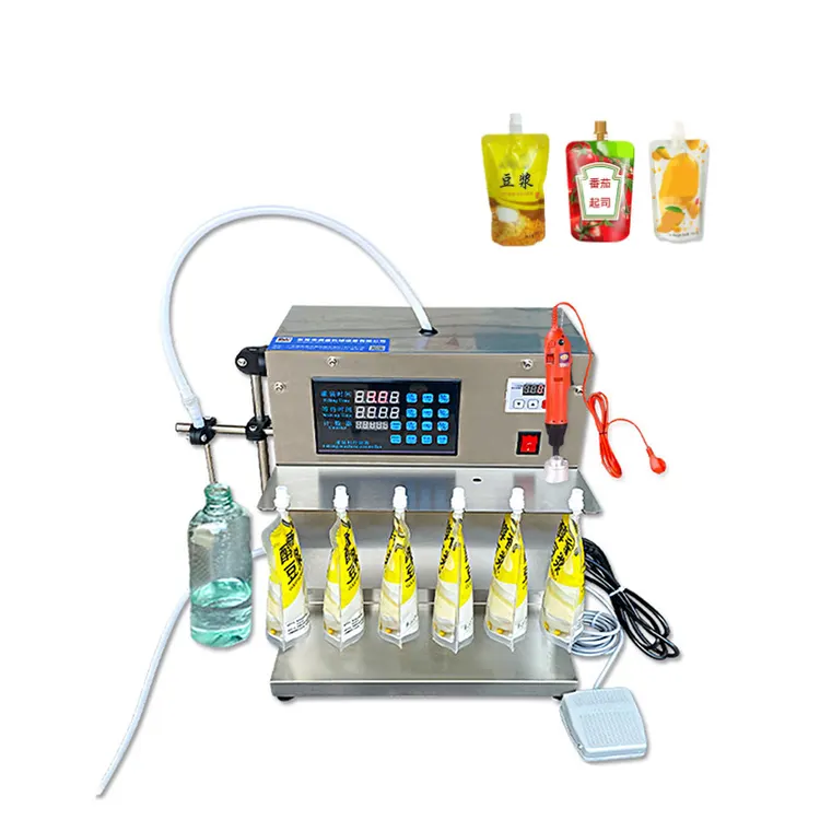 Semi-Automatic Liquid Filling Machine Small Self-Supporting Bag Filling Machine