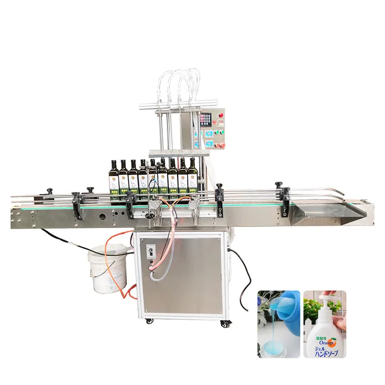 Customized 4 Automatic Shampoo Filling Machine Large Volume Liquid Liquid Filling Machine
