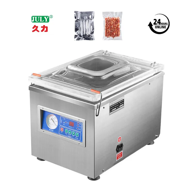 DZ-260B Wholesale Commercial Desktop Sealer Vacuum Packaging Machine for Food Rice Meat Fish Vacuum Seal