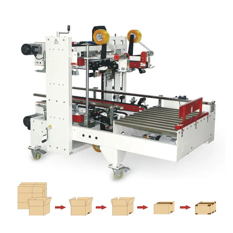 JL-FG500 L Type Semi-Automatic Four-Sided Sealing Machine Large Volume Box Carton Sealer
