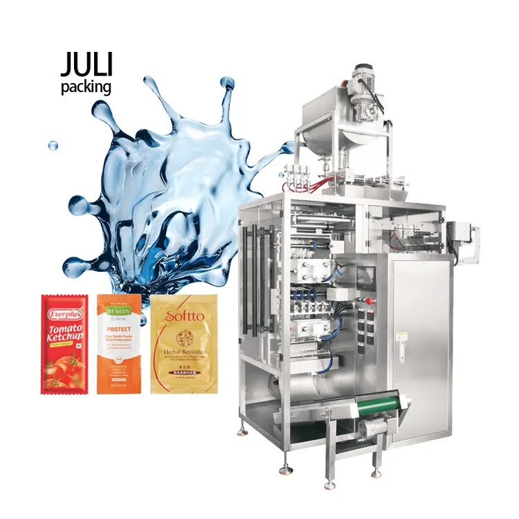 Multi-lane 4-side Seal Liquid Paste Machine Coffee Shampoo Packing Machine Stick Pack Spice Desiccant Packing Machine