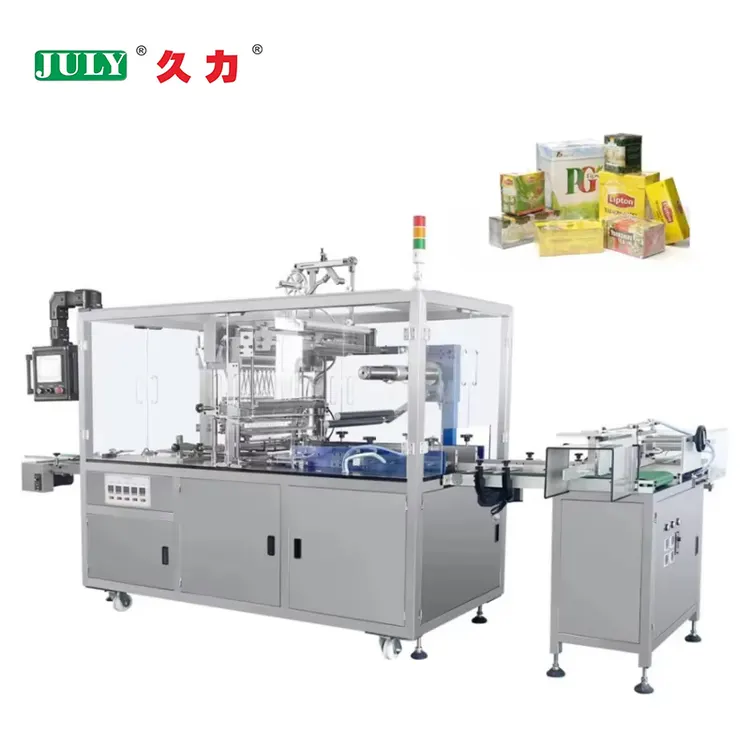 800B Stainless Steel 3D Cellophane Over Packing Wrapping Machine for Perfume Chocolate Gift Box Transparent Film Packing Machine