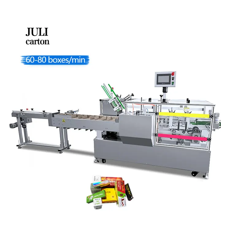 Fully Automatic Cosmetic Paste Soap Carton Box Packaging Machine Vertical Packing Cartoning Machine