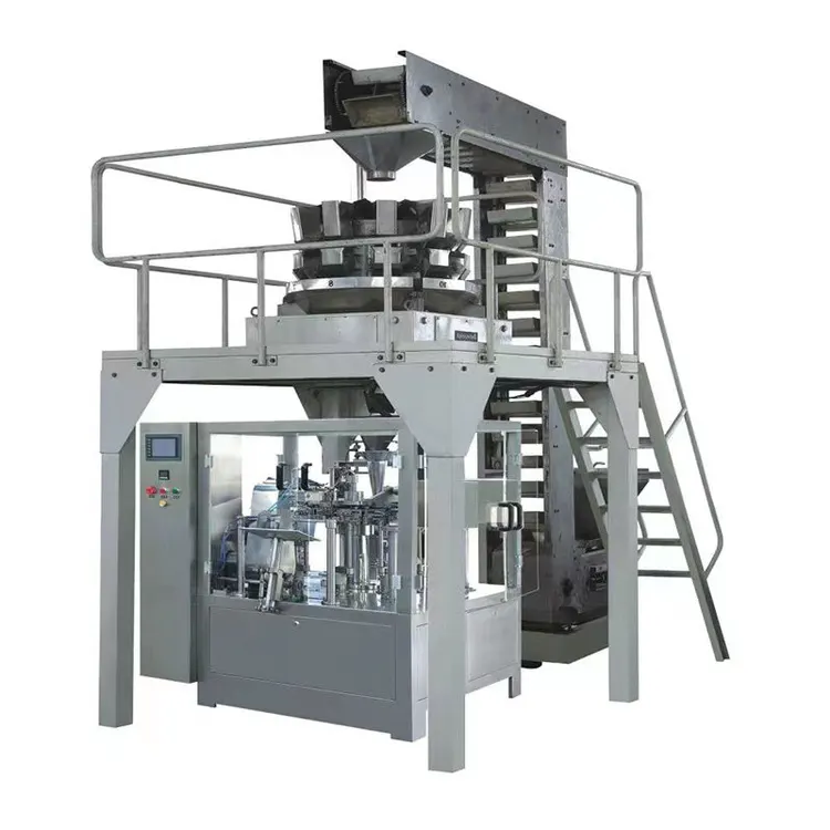Multi-function Weighing Filling Packing Machine Automatic Weighing Pistachio Potato Chips Packing Machine