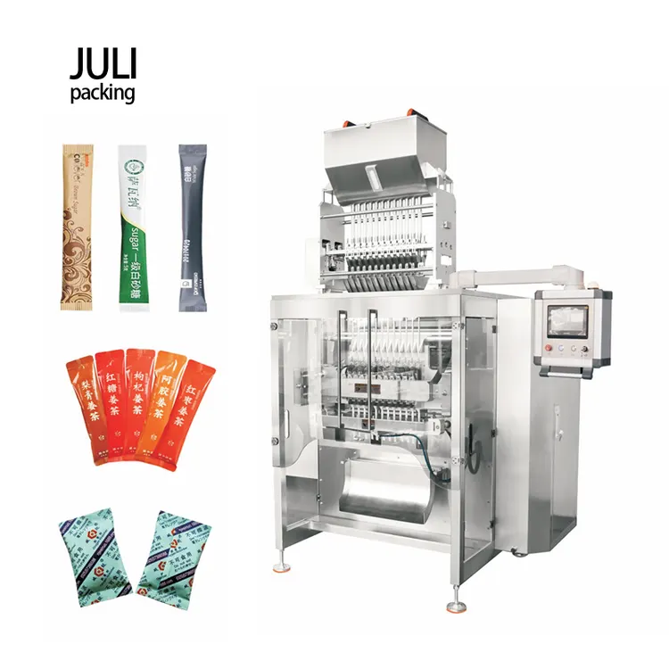 Granule Powder Stick Sachet Packing Machine Sugar Coffee Mixed Stick Packing Machine Coffee Sachet Packing Machine