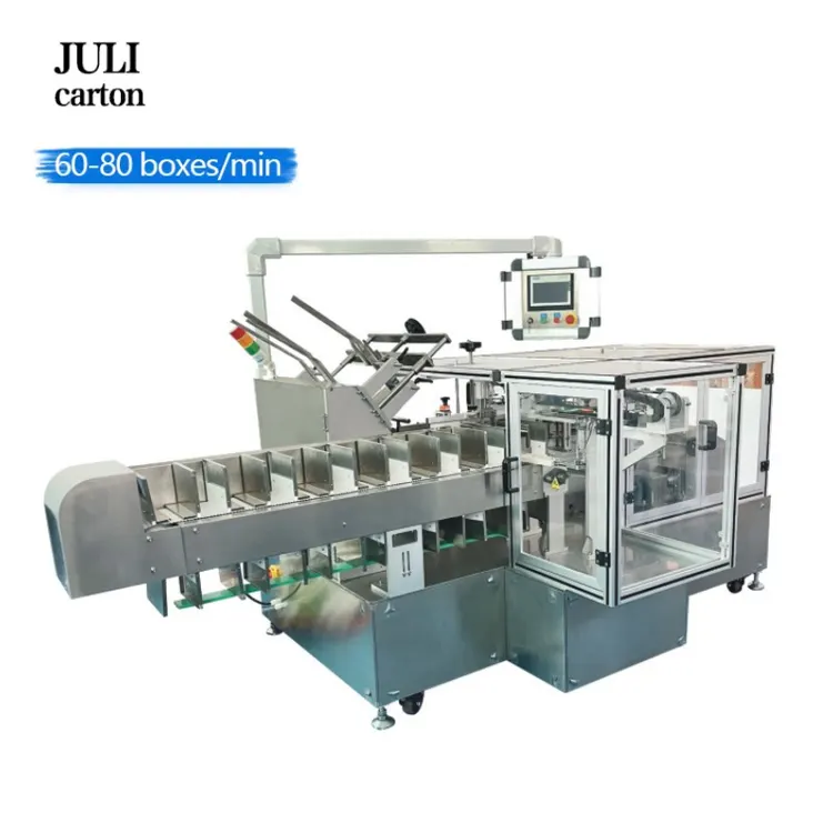 Full Automatic Cosmetic Carton Packing Machine Perfume Bottle Cartoning Machine