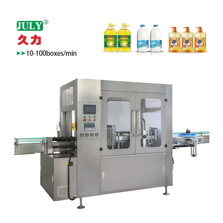 Automatic Plastic Square Round Bottle Hot Melt Adhesive Labeling Machine