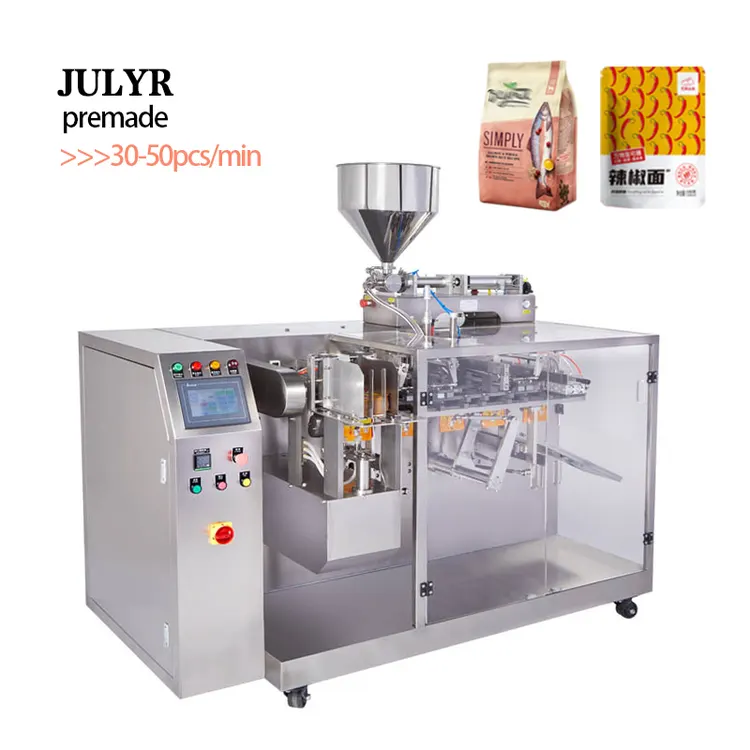 Automatic Single Station Multifunction Mini Doypack Standup Premade Pouch Pick Fill Seal Packing Machine