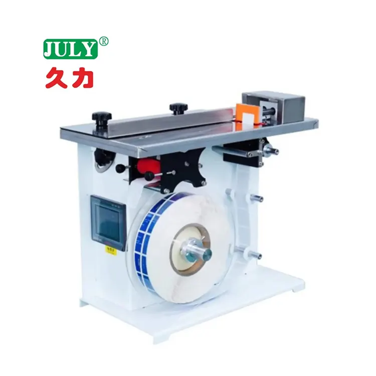 Manual Adhesive Sticker Semi-Automatic Carton Box Corner Labeling Machine