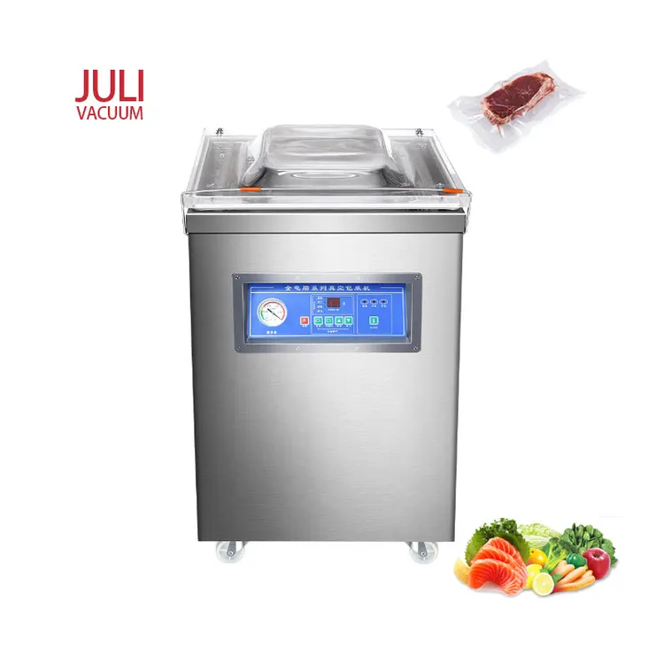 JULI DZ-400 Plastic Bag Portable Automatic Food Single Chamber Sealer Sealing Vacuum Packing Machine