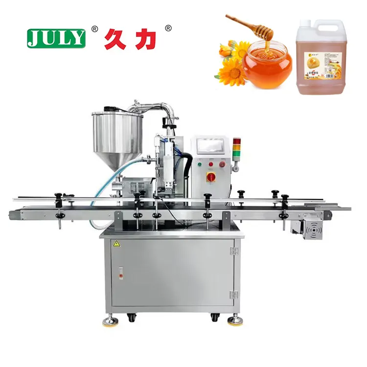 JULI Liquid Filling Machine Round Bottle Filling for Juices Honey and Pastes