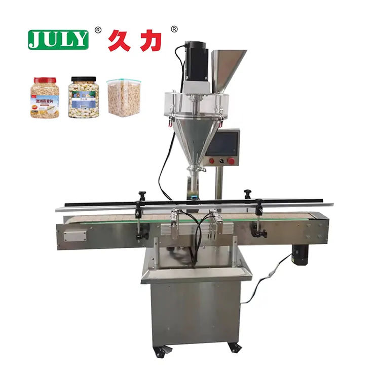 Auto Weighing Bottling Flour Spice Salt Sugar Protein Dry Powder Filling Machine