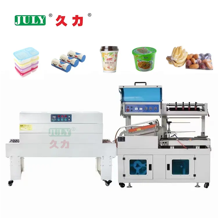 PE Film Heat Shrink Tunnel and Sealing Machine Box Daily Necessities Food Fruit Shrink Packaging Machine