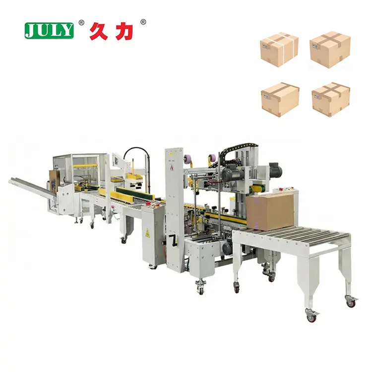 JULY Fully Automatic Carton Case Opening Erector and Bottom Sealer for Food Box Packing Machine