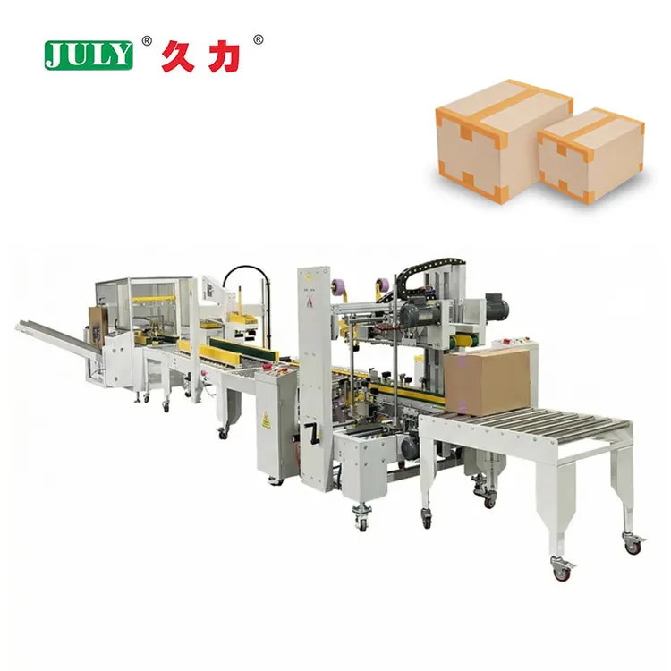 Fully Automatic Carton Case Opening Erector and Bottom Sealer for Food Logistics Packaging Machine