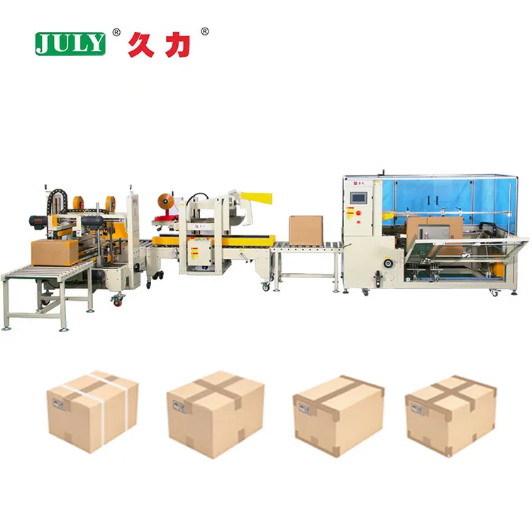 Automatic Carton Case Opening Erector and Bottom Sealer for Food Box Packing Machine