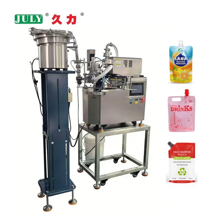 Desktop Automatic Small Liquid Juice Doypack Filling Capping Machine