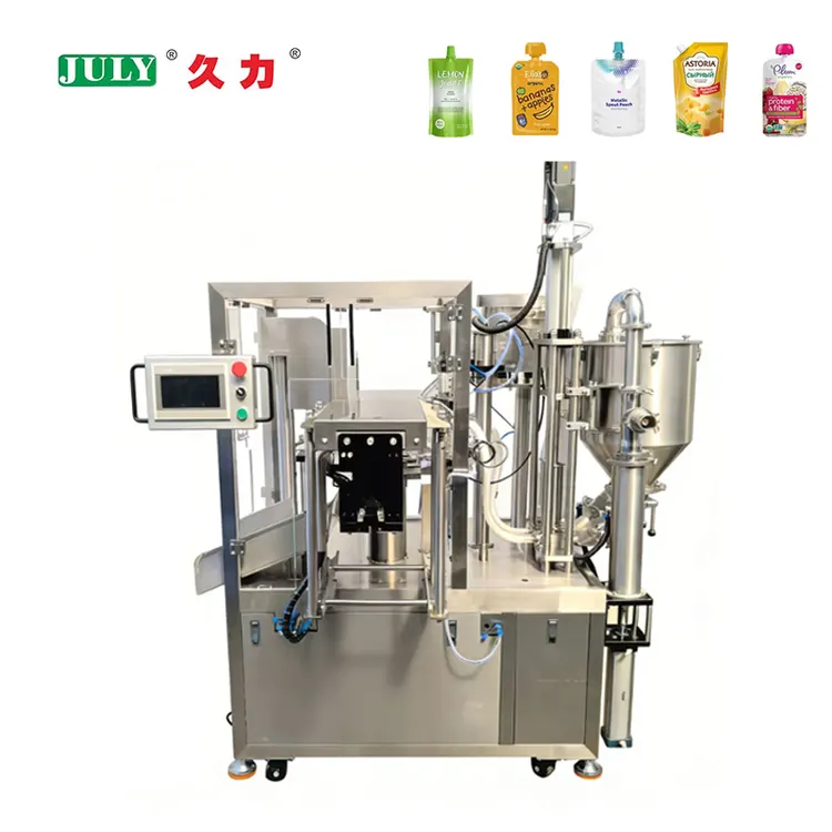 Semi-Automatic Desktop Gear Pump Liquid Juice Premade Bag Filling Machine
