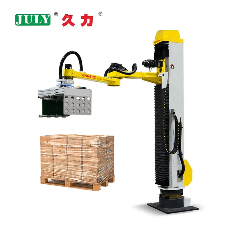 70kg-150kg Automatic Column Palletizer Robot Palletizing Stacking Machine for Carton Packaging Line