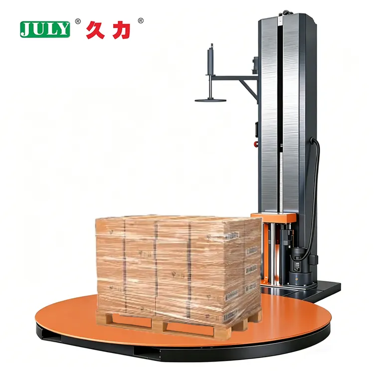 JULY Automatic rotating top pressing and winding film machine