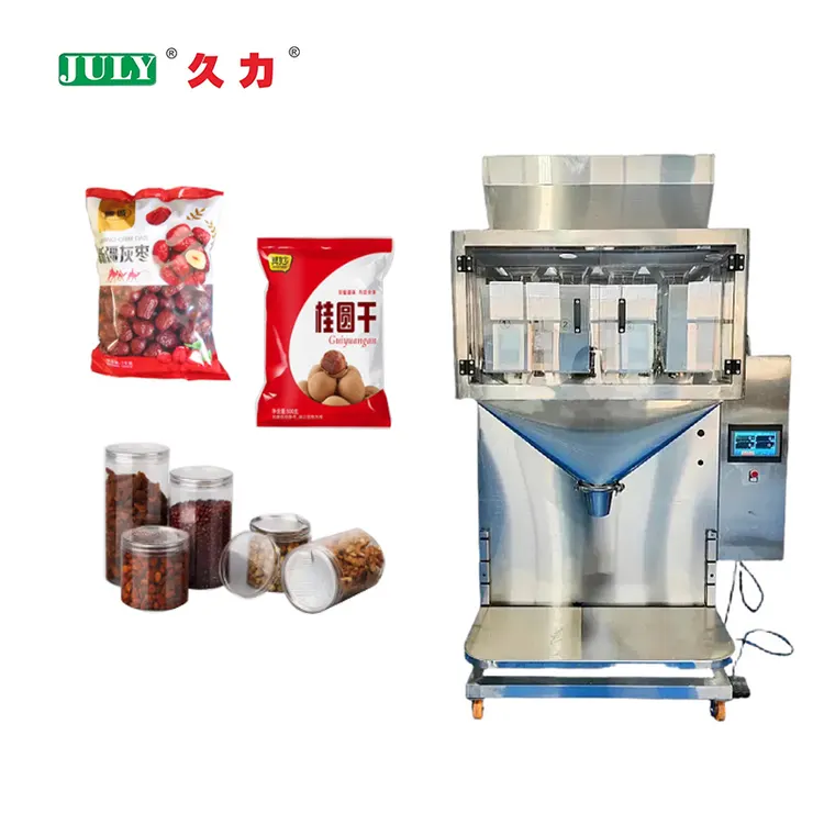 JULY Fully Automatic10g-500g Granule Filling Weighing Packing Machine Food Screws Sugers Filling Machine