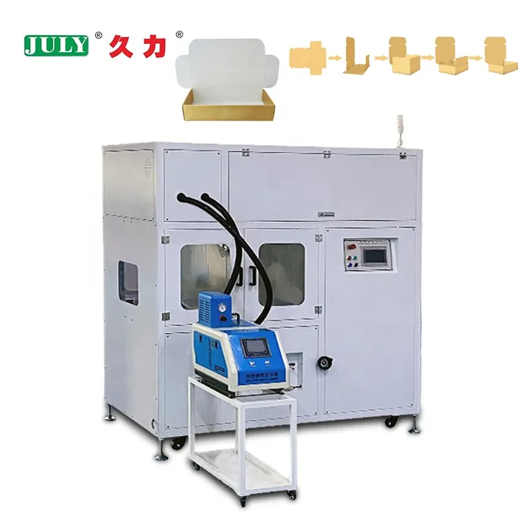 Multi-function Custom Airplane Box Folding Machine for Cosmetic Rigid Packaging