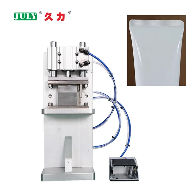 Small Semi-automatic Manual Aluminum-plastic Tube Sealing and Rounding Machine Cosmetic Plastic Hose Tail R-angle Cutter Machine