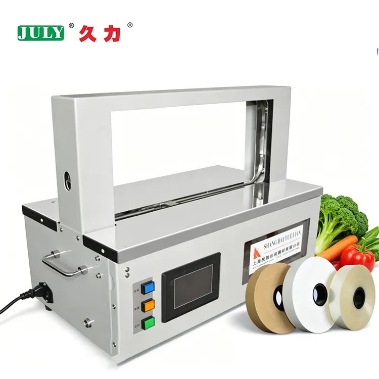 Small Automatic Induction Bundling Machines for Strapping Vegetables and Fruits