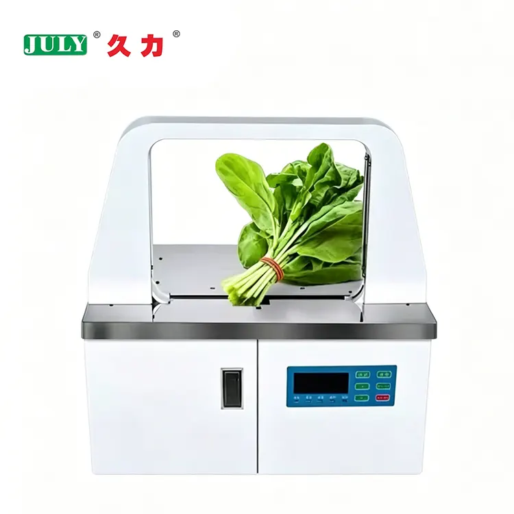 Desktop Automatic Conveyor Belt Package Machine Bundling Machine for Fresh Produce Vegetable