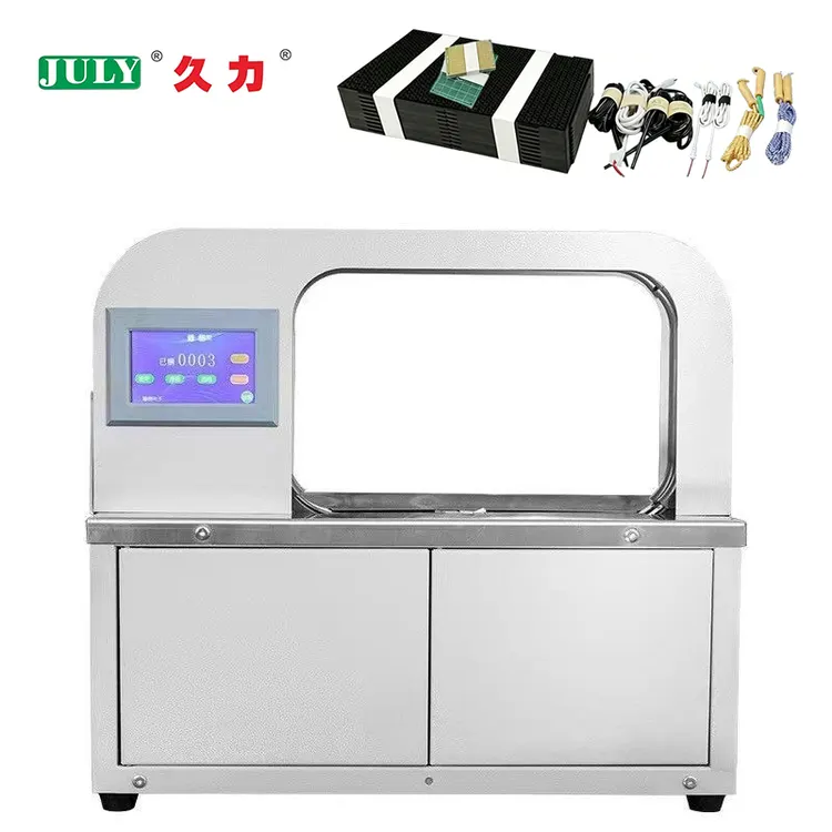 Automatic Desktop Small Paper Tape Banding Machine 20mm Wide Paper Tape Strapping Machine