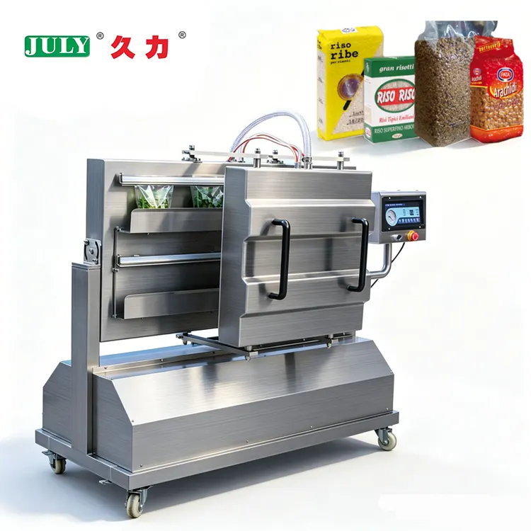 1kg 5kg 10kg Double Chamber Vacuum Packaging Machine for Sealing Packing Vertical Liquid Sauce Cream Jam Paste Bag