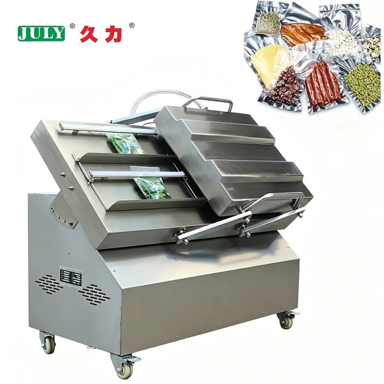 Double Chamber Vacuum Packaging Machine Sauce Liquid Vacuum Sealer Machine