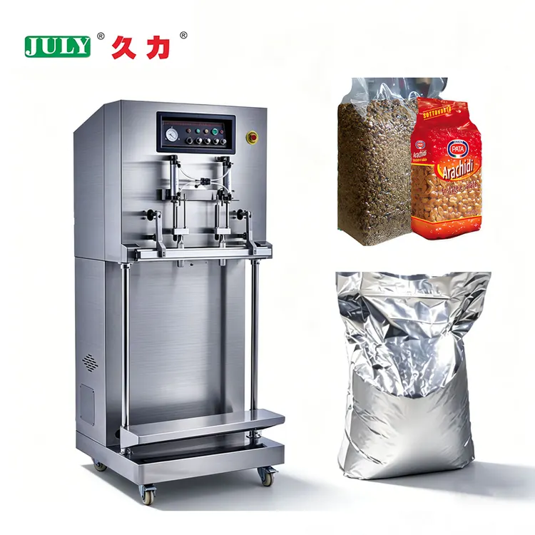 DZW-800F Double-head Vertical Vacuum Packaging Machine for Seafood Bacon Dried Fish Pork Beef Rice Vacuum Searler