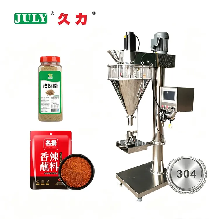 Vertical Semi Automatic Large Screw Powder Filling Machine for Coffee Powder Seasoning Flour Dosage Weighing Packaging Machine