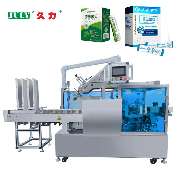 Fully Automatic High Speed Cartoning Machine 30-180 Boxes/min for Tea Bags and Sachets Carton Box Packing