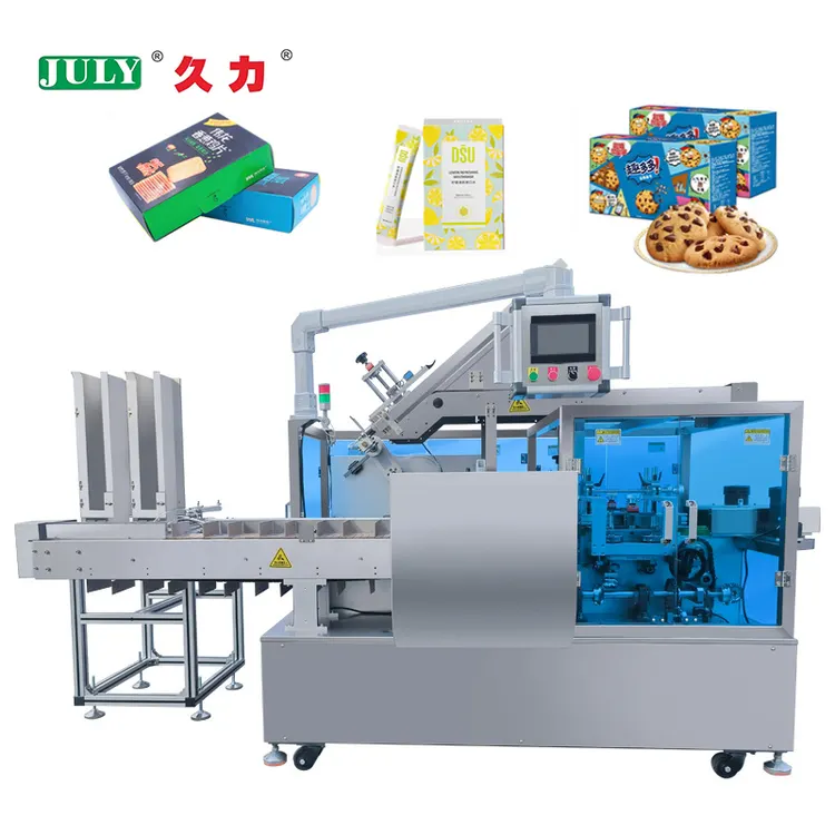 Fully Automatic High-Speed Handling and Cartoning Machine 70 Boxes/Min for Food Snack and Biscuit