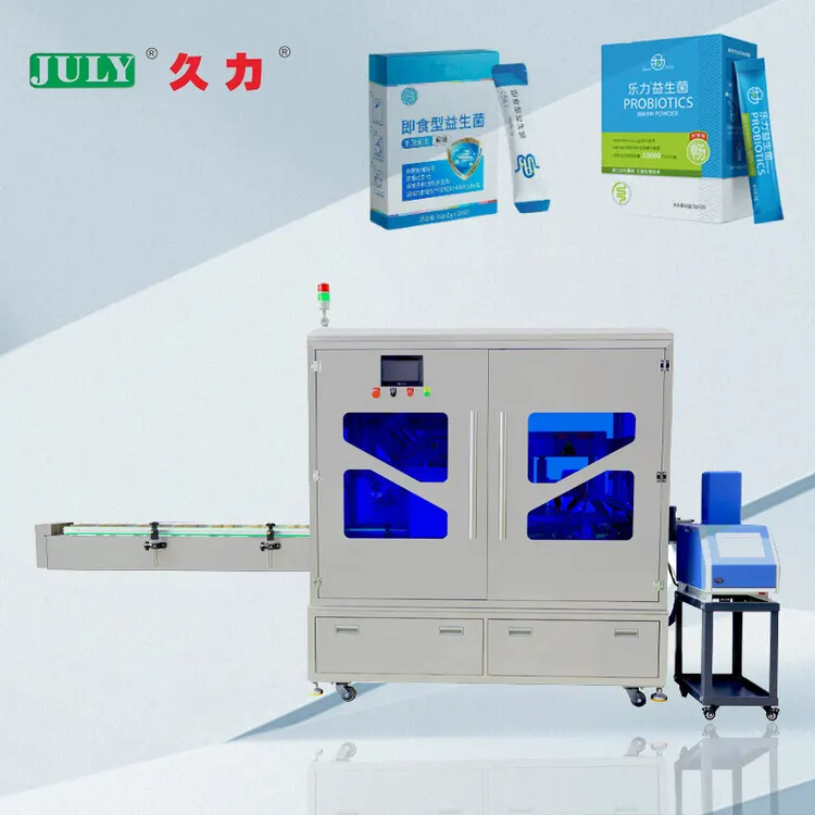 Full Servo Automatic High-Speed Cartoning Machine with Glue Sprayer for Food Production Packing Line