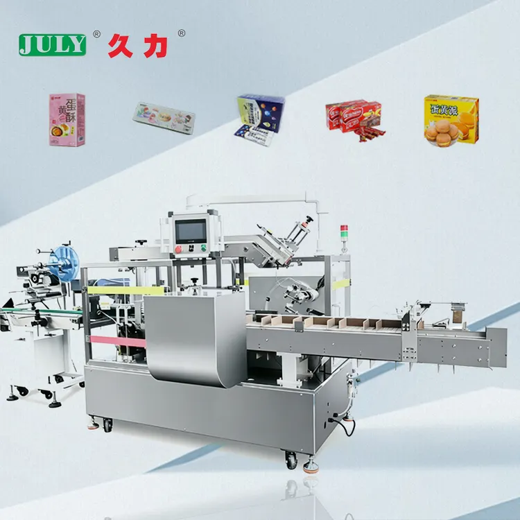 Full Automatic High Speed Cartoning Machine for Food Pizza Bottles Soap Gloves Blister Paper Box Packing Machine