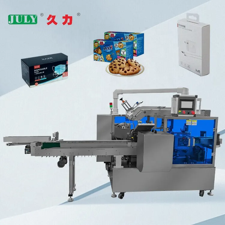 Automatic High-Speed PLC Control Cartoning Machine for Probiotic Food in Strips and Bags Box Packaging Machine