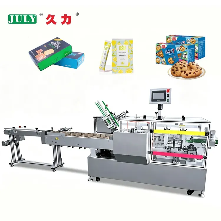 High Speed Food Box Cartoning Machine Cookie Box Packaging Machine