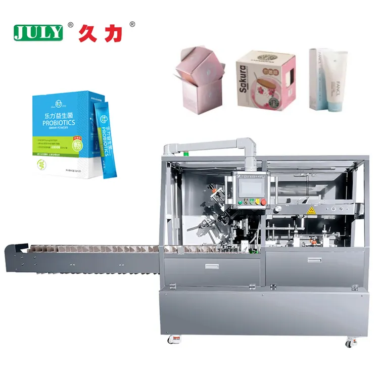Customized Fully Automatic Cartoning Machine for Cosmetic Bottle Food Snack Box Packing Machine