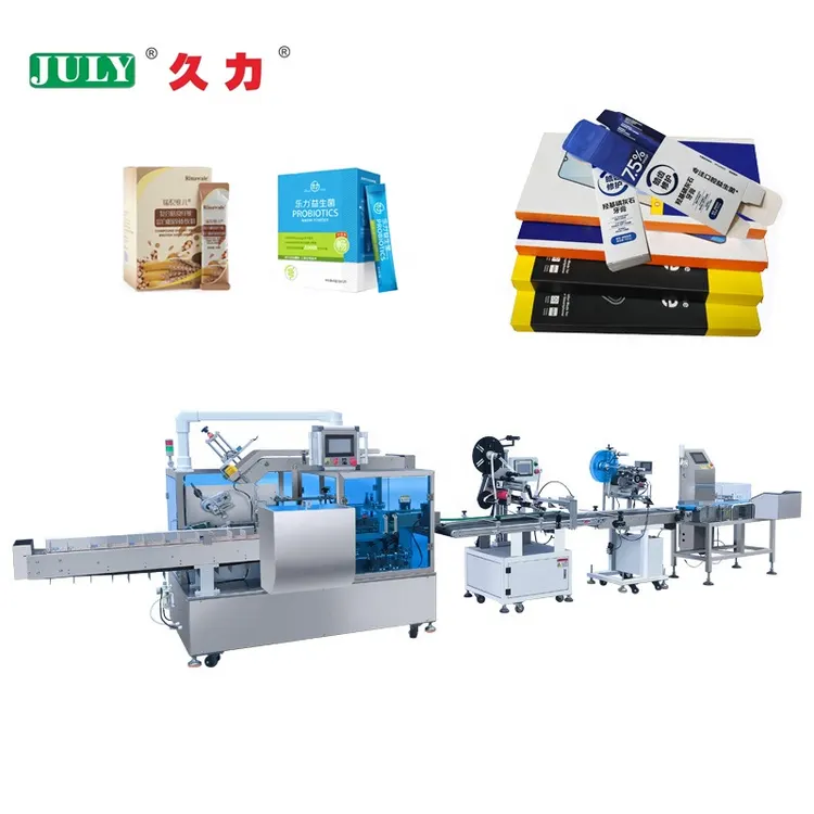 Fully Automatic Multi-functional Cartoning Machine Labeling Machine Weighing Machine Product Packing Line