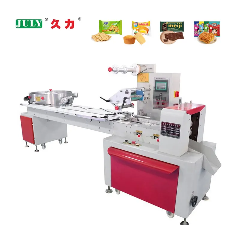Customized High Speed Horizontal Pillow Packing Machine for Food Cookie Cake Packaging Machine