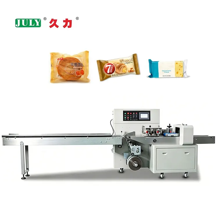 Automatic Multi-Functional Horizontal Pillow Packing Machine for Food Cookie Cake Packaging Machine