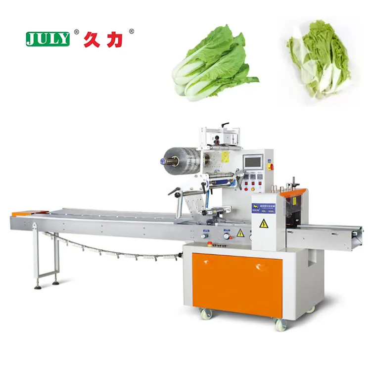 Fully Automatic High Speed Horizontal Pillow Packing Machine for Food Vegetables Packaging Machine