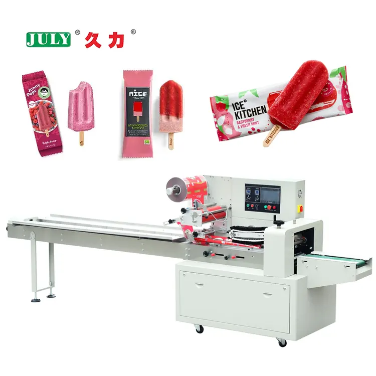 Full Automatic Pillow Packing Machine for Popsicle Food Packaging Machine