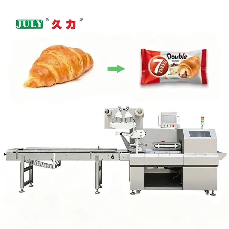 Automatic High Speed Horizontal Reciprocating Food Packaging Machine for Cake Food Bread Cake Packing Machine