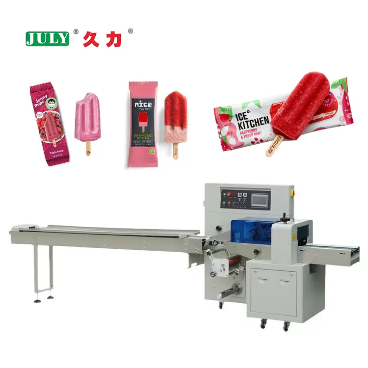 Fully Automatic Horizontal Packaging Machine for Ice Cream Food Packing Sealing Machine