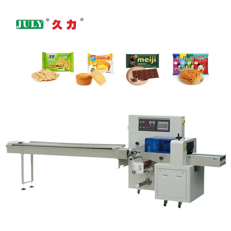 Automatic Multi-Functional High Speed Horizontal Pillow Packing Machine for Food Cake Packing Machine
